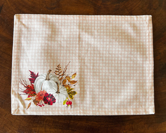 OT-IN-006 Individual Rosados Cuadros Otoño x 8