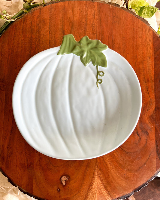 OT-PL-007 Plato Ensalada Calabaza Azul x 8 Otoño