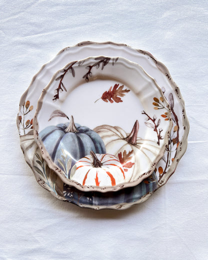 OT-PL-008 Platos Multicolor Set x2 Otoño x 8 Puestos