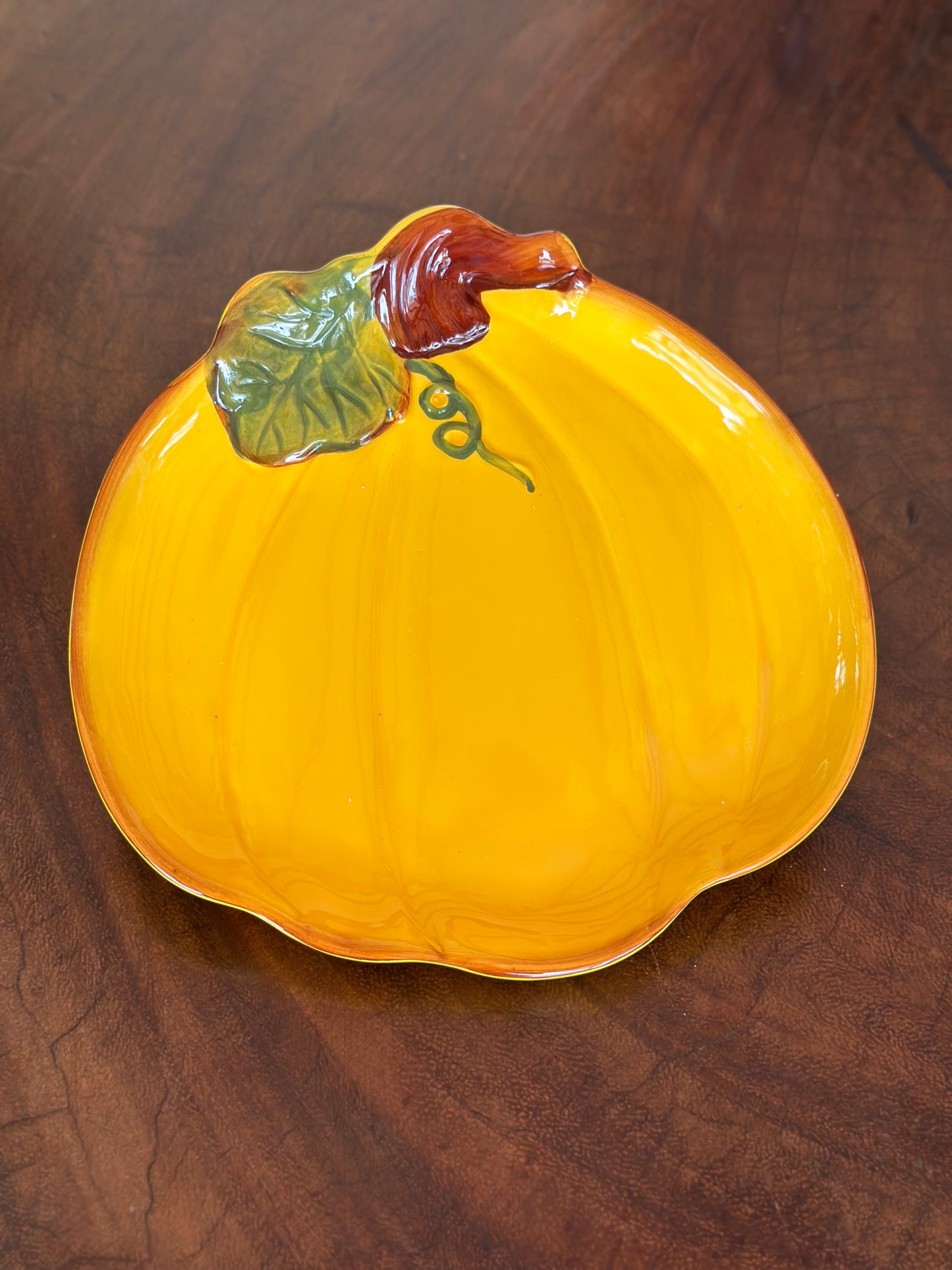 OT-PL-012 Plato Calabaza Otoño. Set x 4