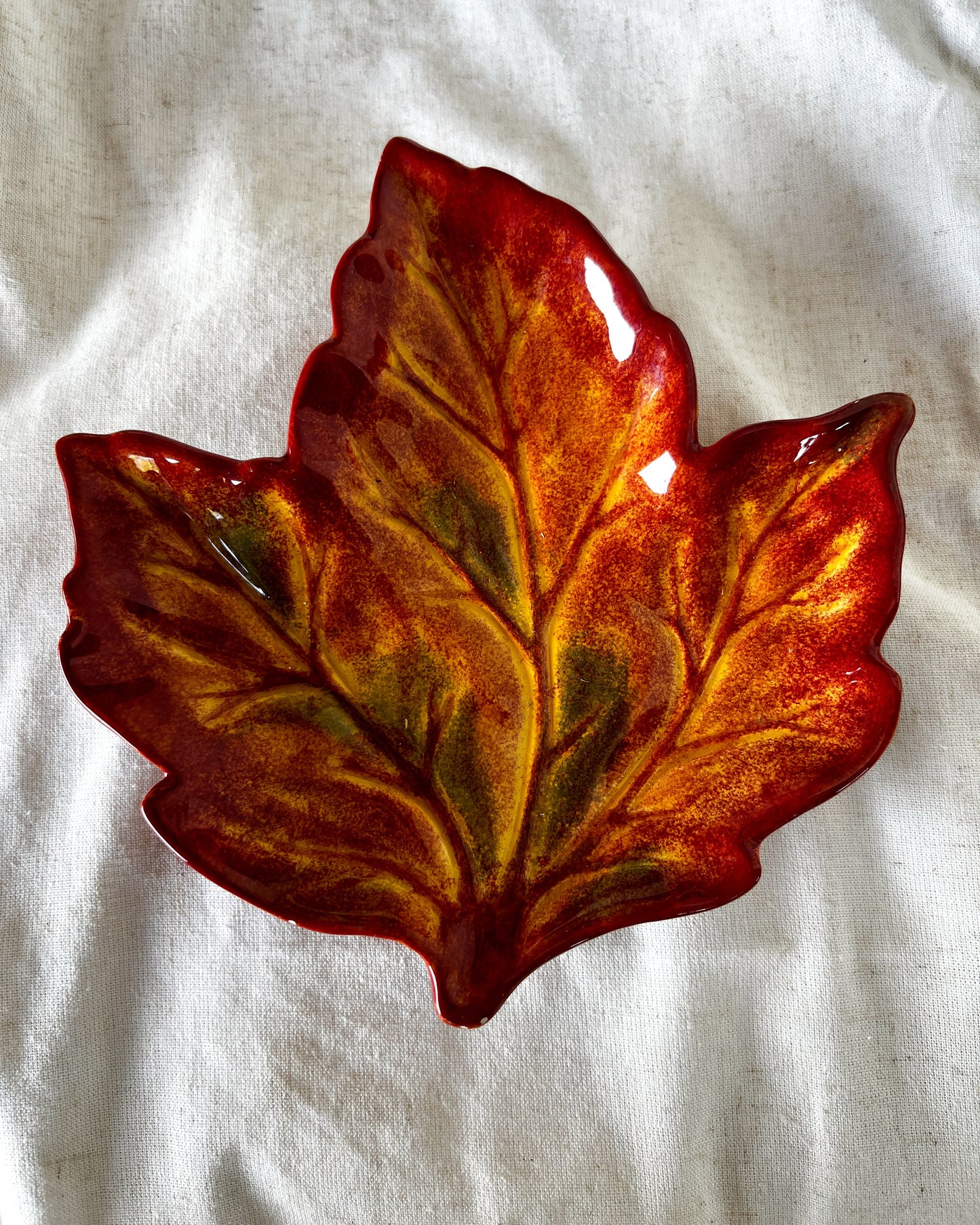 OT-SA-001 Salsera Hoja Otoño Naranja