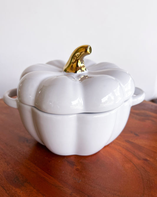 OT-SO-003 Sopera Calabaza Blanca 12cm x 2 Otoño