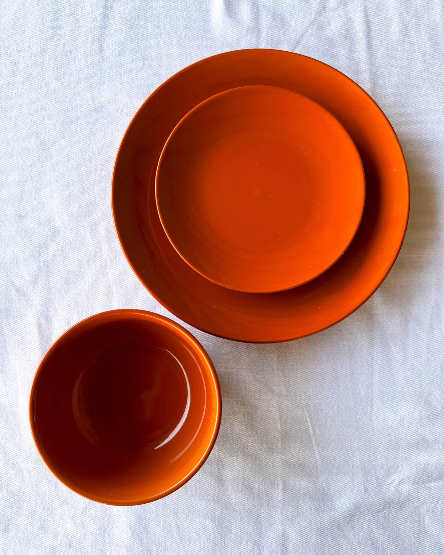 OT-VA-003 Vajilla Ladrillo Otoño 8 puestos, Set x3, 24 piezas