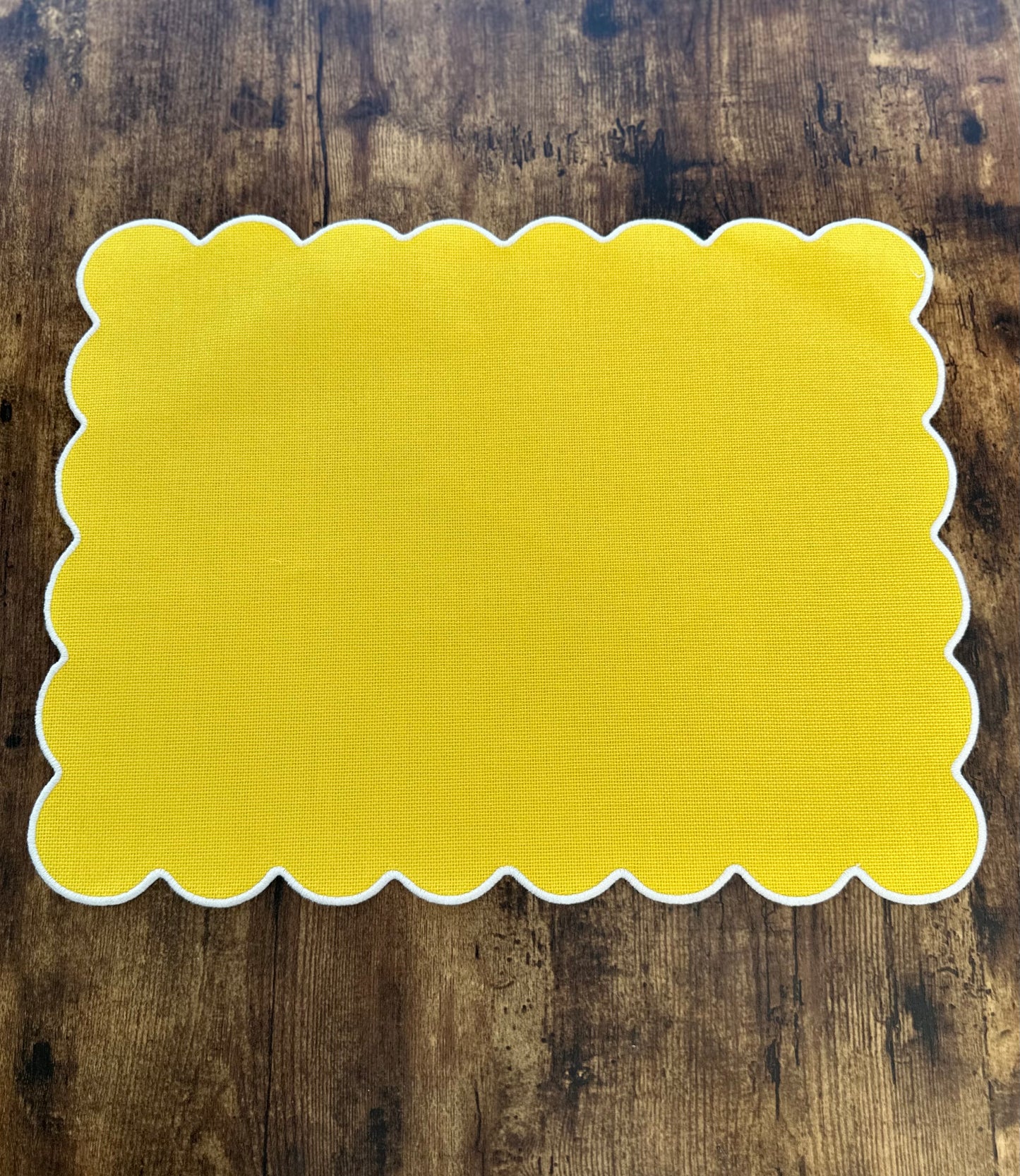 TT-IN-003 Individual Rectangular Amarillo Filo Blanco x 8