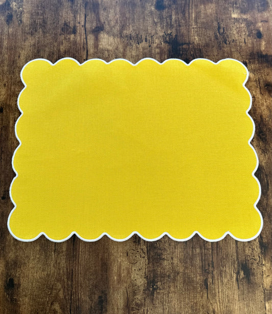 TT-IN-003 Individual Rectangular Amarillo Filo Blanco x 8