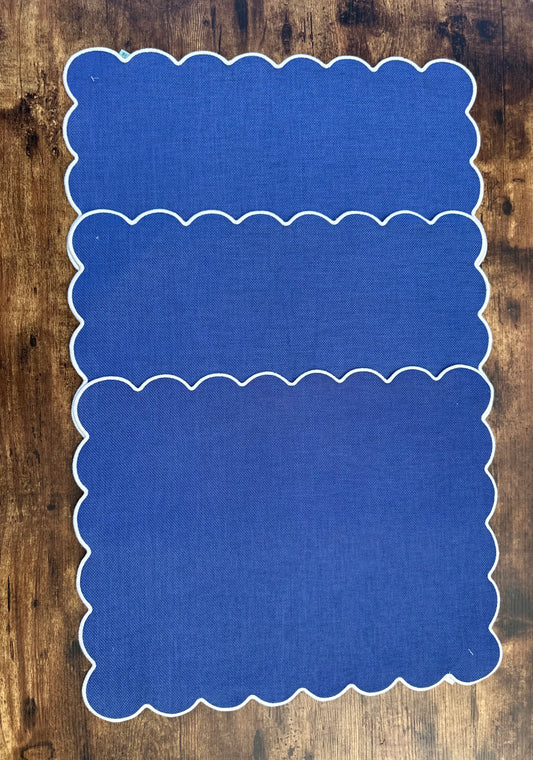 TT-IN-005 Individual Rectangular Azul Filo Blanco x 6