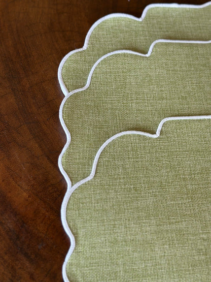 TT-IN-006 Individual Rectangular Beige Filo Blanco x 8