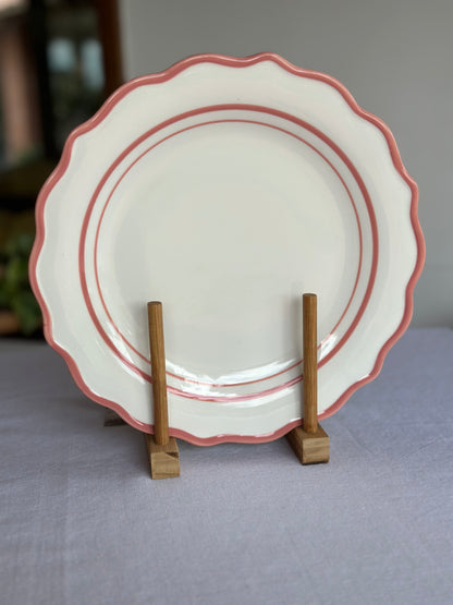 TT-VA-001 Vajilla Pastel Rosada, 8 Puestos, Set x 3. 24 Piezas