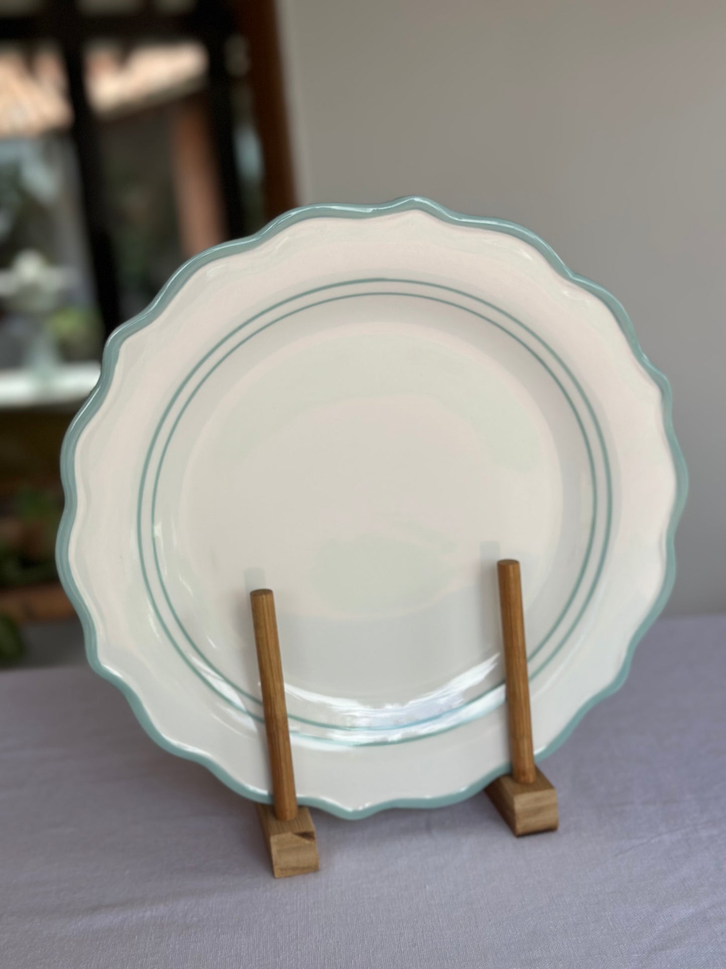 TT-VA-002 Vajilla Pastel Azul, 8 Puestos, Set x 3. 24 Piezas