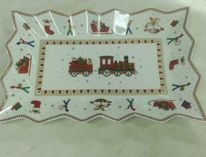NA-BA-023 Bandeja Tren Navidad