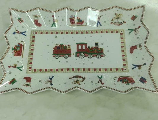 NA-BA-023 Bandeja Tren Navidad