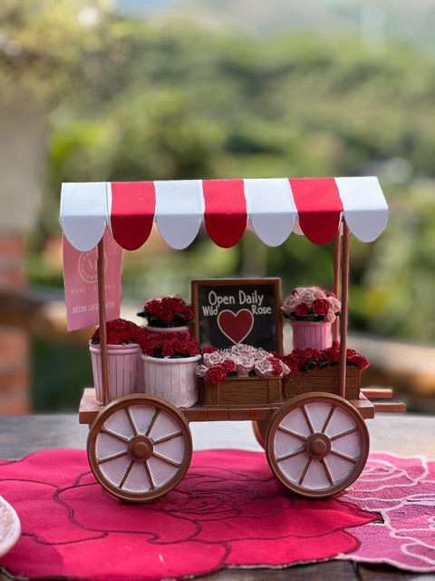 MA-DE-002 Carro Decorativo con Flores