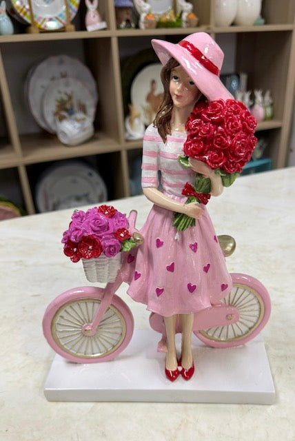 SV-DE-006 Muñeca con Bicicleta & Flores